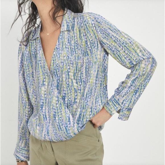 Anthropologie Pilcro Tisha Surplice Faux Wrap Top Sz.XL - Picture 1 of 13